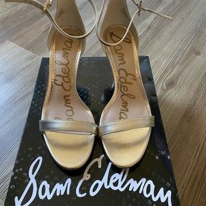 Sam Edelman Gold Sandals New size 7 1/2